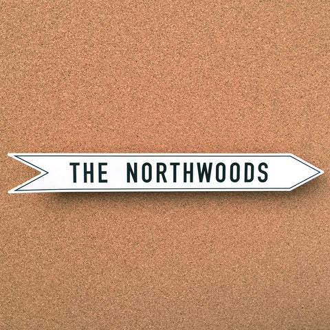 Northwoods Camp Arrow Sticker