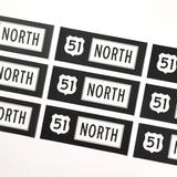 51 North Bumper Sticker