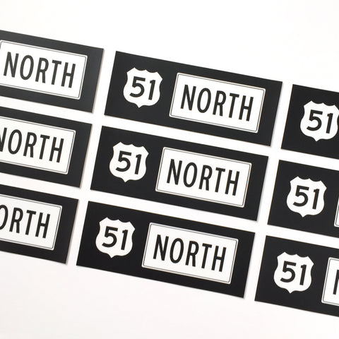 51 North Bumper Sticker